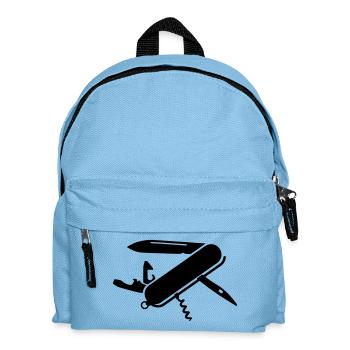 Taschenmesser - Kinder Rucksack - Hellblau - Vorne