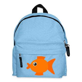 Fish Shirt Fish Motif,Fishing Clothing Gift - Kids' Backpack - light blue - Front