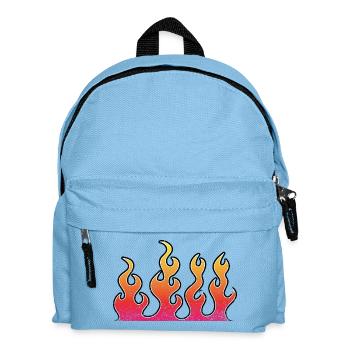 Vintage rock flames - Kids' Backpack - light blue - Front