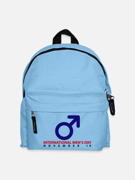 International Men's Day - Kids' Backpack - light blue