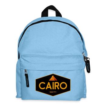 Cairo Egypt Pyramid Icon - Kids' Backpack - light blue - Front
