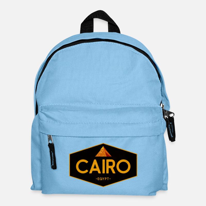 Kairo Ägypten Pyramide Icon - Kinder Rucksack - Hellblau