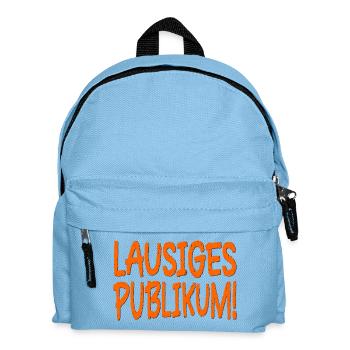 LAUSIGES PUBLIKUM SPRÜCHE BÜHNE - Kinder Rucksack - Hellblau - Vorne