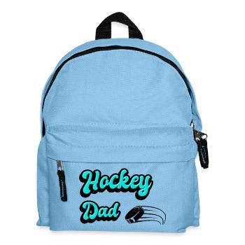 Hockey Vater Design - Kinder Rucksack - Hellblau - Vorne