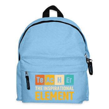 Teacher The Inspirational Element Teacher - Kinder Rucksack - Hellblau - Vorne