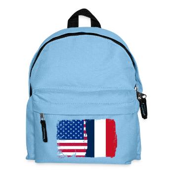 Drapeau Fusion USA France - Sac à dos Enfant - bleu clair - Devant