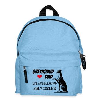 Greyhound Dad - Kinder Rucksack - Hellblau - Vorne