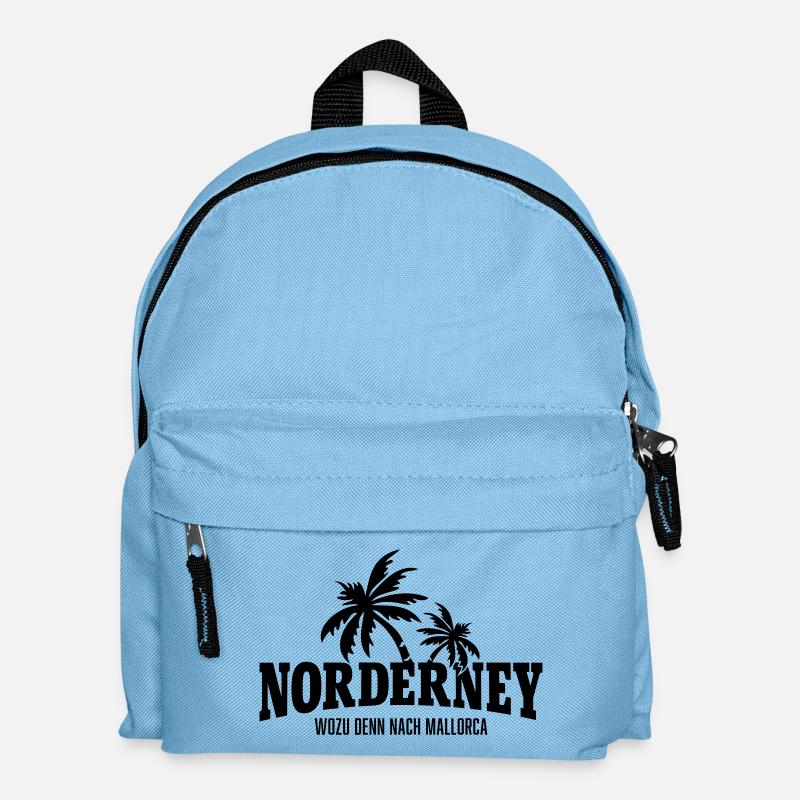 Norderney Why go to Mallorca - Kids' Backpack - light blue