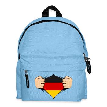 Germany Flag Design - Kids' Backpack - light blue - Front