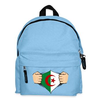 Algeria Flag Design - Kids' Backpack - light blue - Front