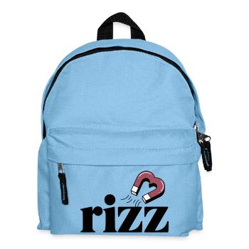 Rizz Magnet: Attract Your Charm with Magnet Heart - Kids' Backpack - light blue - Front