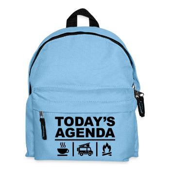Today's Agenda - Kids' Backpack - light blue - Front