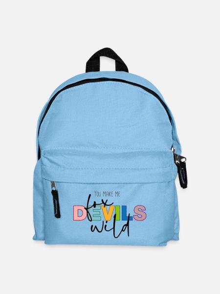 You make me fox devils wild - Kids' Backpack - light blue