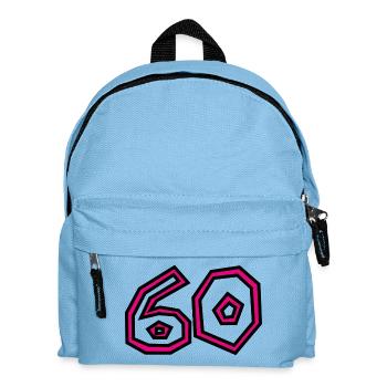 60. 60 YEARS. 60th ANNIVERSARY. 60TH BIRTHDAY. - Kids' Backpack - light blue - Front
