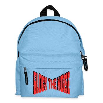Block The Noise - Statement - Kids' Backpack - light blue - Front