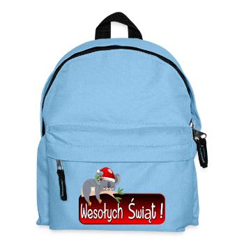 życzenia wesołych świąt - Kinder Rucksack - Hellblau - Vorne