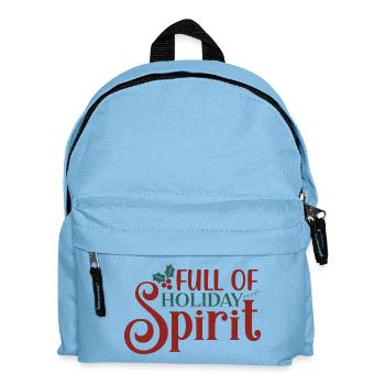 Voller Feiertagsstimmungsmuster - Kinder Rucksack - Hellblau - Vorne