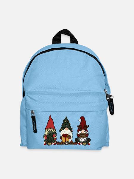 Wichtel Weihnachten  - Kinder Rucksack - Hellblau