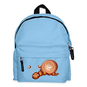 Niedliche Kastanien-Schnecke–Kindheit & Bastelspaß - Kinder Rucksack - Hellblau - Vorne