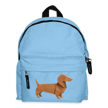 Origami Teckel Noble Brown - Sac à dos Enfant - bleu clair - Devant