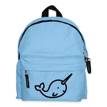 Narwal - Kinder Rucksack - Hellblau - Vorne