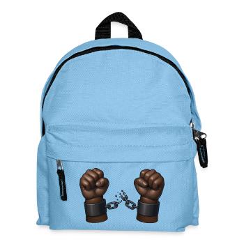 BLACK LIVE MATTER - freedom & rights - Sac à dos Enfant - bleu clair - Devant