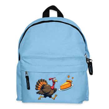 Thanksgiving Funny Thanksgiving Turkey - Kids' Backpack - light blue - Front