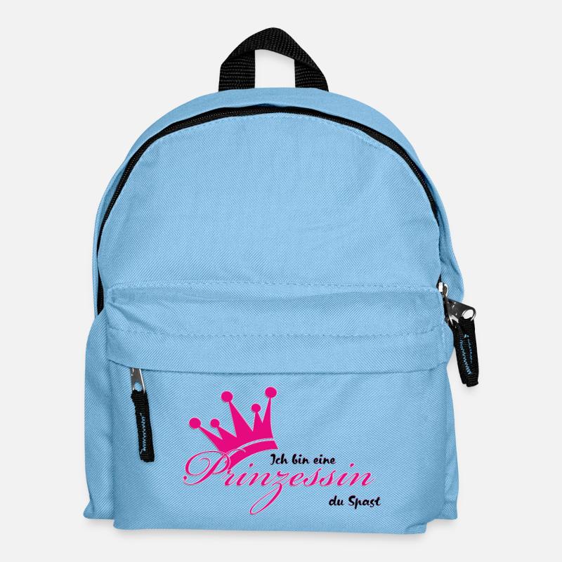 Ich bin eine Prinzessin - Kinder Rucksack - Hellblau