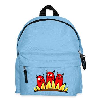 3 Devils - Kids' Backpack - light blue - Front