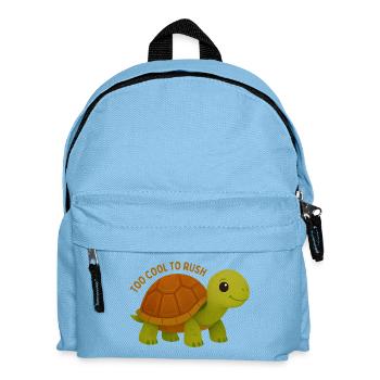 Zu cool, um Turtle zu überstürzen - Kinder Rucksack - Hellblau - Vorne