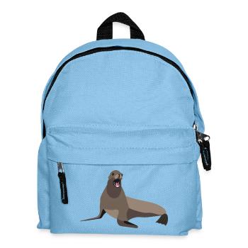 Sea Lion Print - Kids' Backpack - light blue - Front
