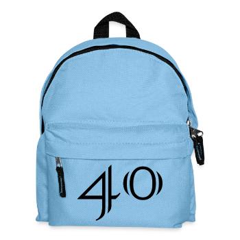 40. 40 YEARS. 40th ANNIVERSARY. 40 YEARS ANNIVERSARY. - Kids' Backpack - light blue - Front