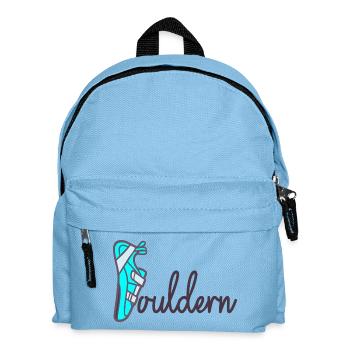 Vatertag Papa Bouldern - Kinder Rucksack - Hellblau - Vorne