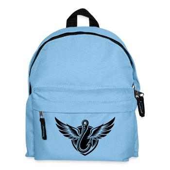 Fishing Hook Icon Fishing Logo - Kids' Backpack - light blue - Front