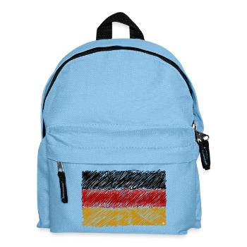 German Flag Scribble - Kids' Backpack - light blue - Front