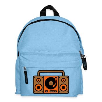 Retro Boombox Ghetto Blaster 80s - Kids' Backpack - light blue - Front