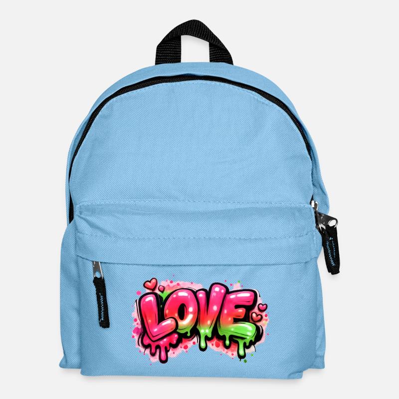 Love - Kids' Backpack - light blue