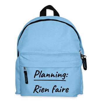 Planning Nothing to do - Kids' Backpack - light blue - Front