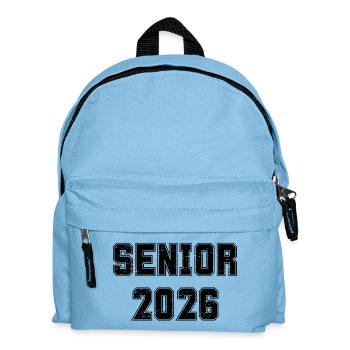 Senior 2026 Class of 2026 Black Varsity Gift - Kids' Backpack - light blue - Front