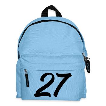 27 - Kids' Backpack - light blue - Front