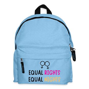 Égalité des droits, nuits égales - Sac à dos Enfant - bleu clair - Devant