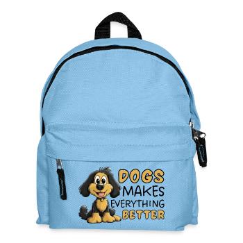Les chiens Cocker Spaniel rendent tout meilleur - Sac à dos Enfant - bleu clair - Devant