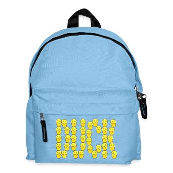 Cute duck typography - Kids' Backpack - light blue - Front