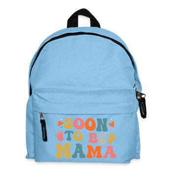 Soon To Be Mama - Kids' Backpack - light blue - Front