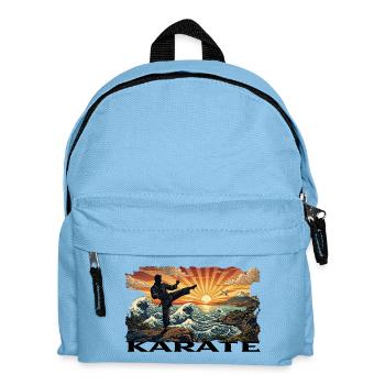 Karate - Kinder Rucksack - Hellblau - Vorne