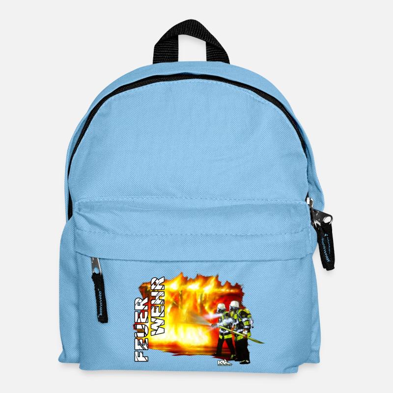 BFM Feuerwehr - Kinder Rucksack - Hellblau