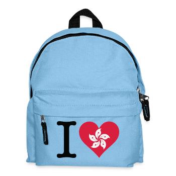 I Love Hong Kong - Kids' Backpack - light blue - Front
