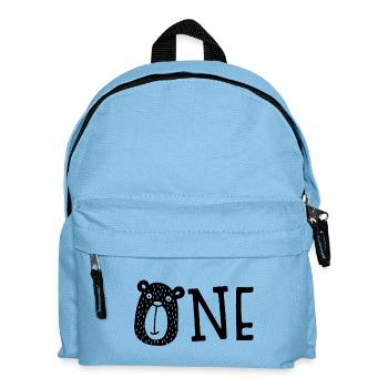 Finally One - Birthday - Gift - Bear - Birth - Kids' Backpack - light blue - Front