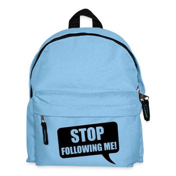 stop - Kids' Backpack - light blue - Front