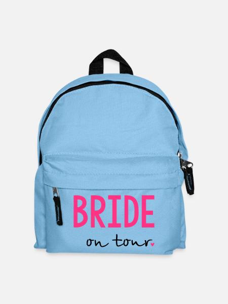 Bride on tour hen party - Kids' Backpack - light blue